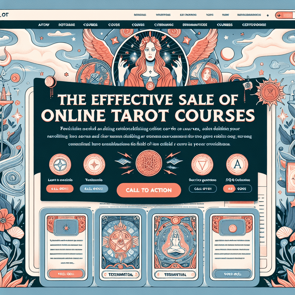 ¿Cómo puedo vender cursos de tarot online de forma efectiva?